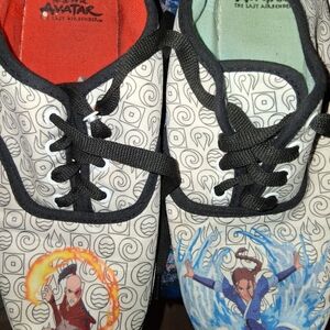 Avatar The Last Airbender Themed Sneakers - Black, Red, Green